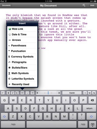 Textilus iPad Insert