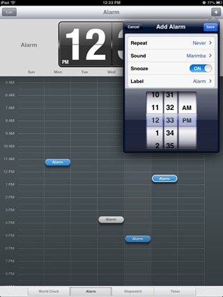 Klocka-app iOS 6