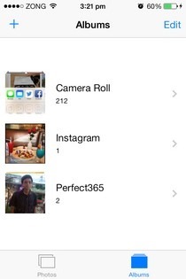 Billeder iOS 7 Albums