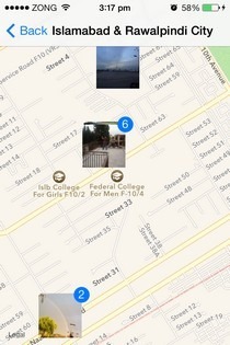 Фотографії iOS 7 Map Фотографії iOS 7 Map