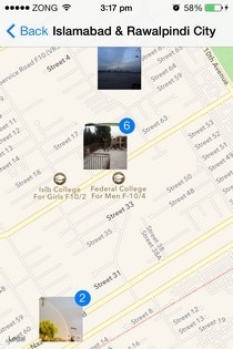 Фотографії iOS 7 Map