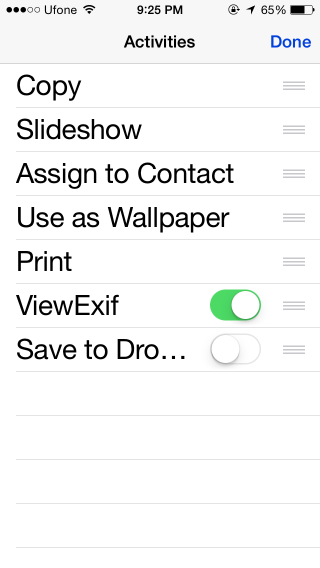 ios 8 kiterjesztés engedélyezése
