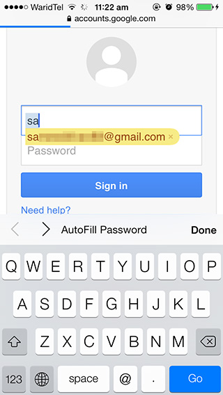 Autofyll-lösenord-Safari-iOS