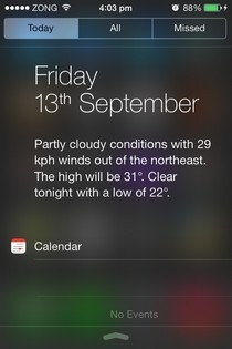 NC iOS 7 Heute NC iOS 7 Heute