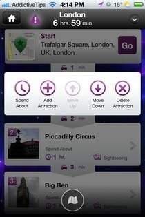 Yahoo! Opciones de TimeTraveler para iOS