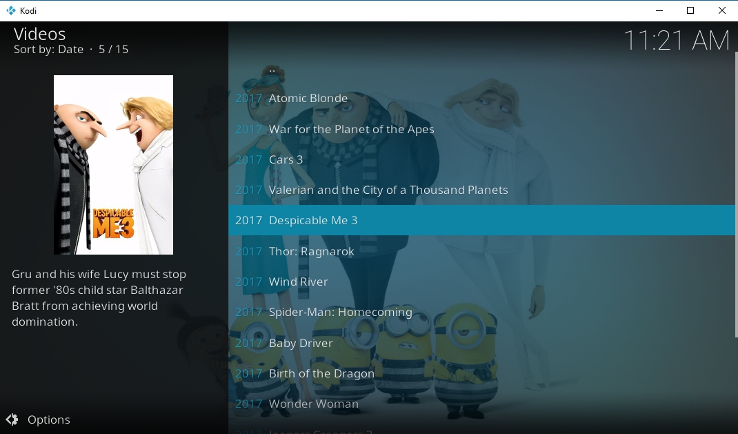 1080p Kodi Add-ons add-on filmselectie