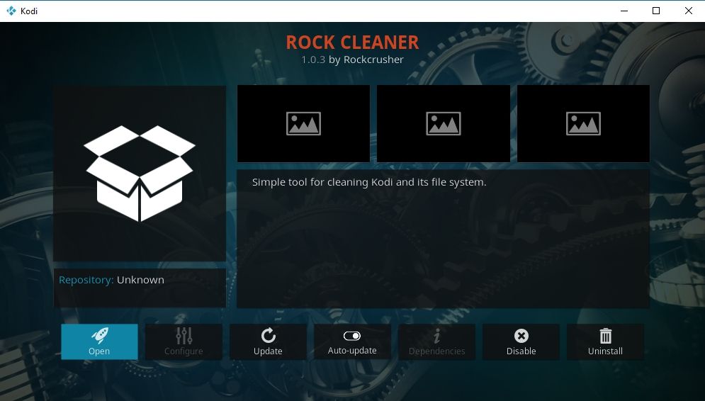 Best Kodi Wizard Addons 7 - Rock Cleaner addon για το Kodi