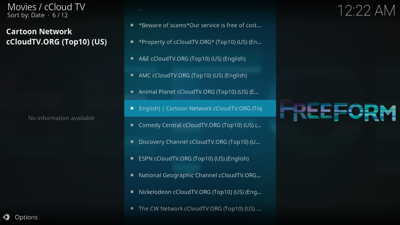 cCloud TV Top 10