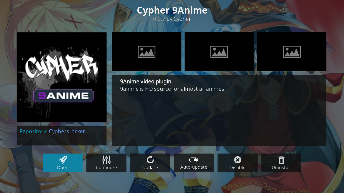 Cypher 9Anime Eklenti Bilgileri