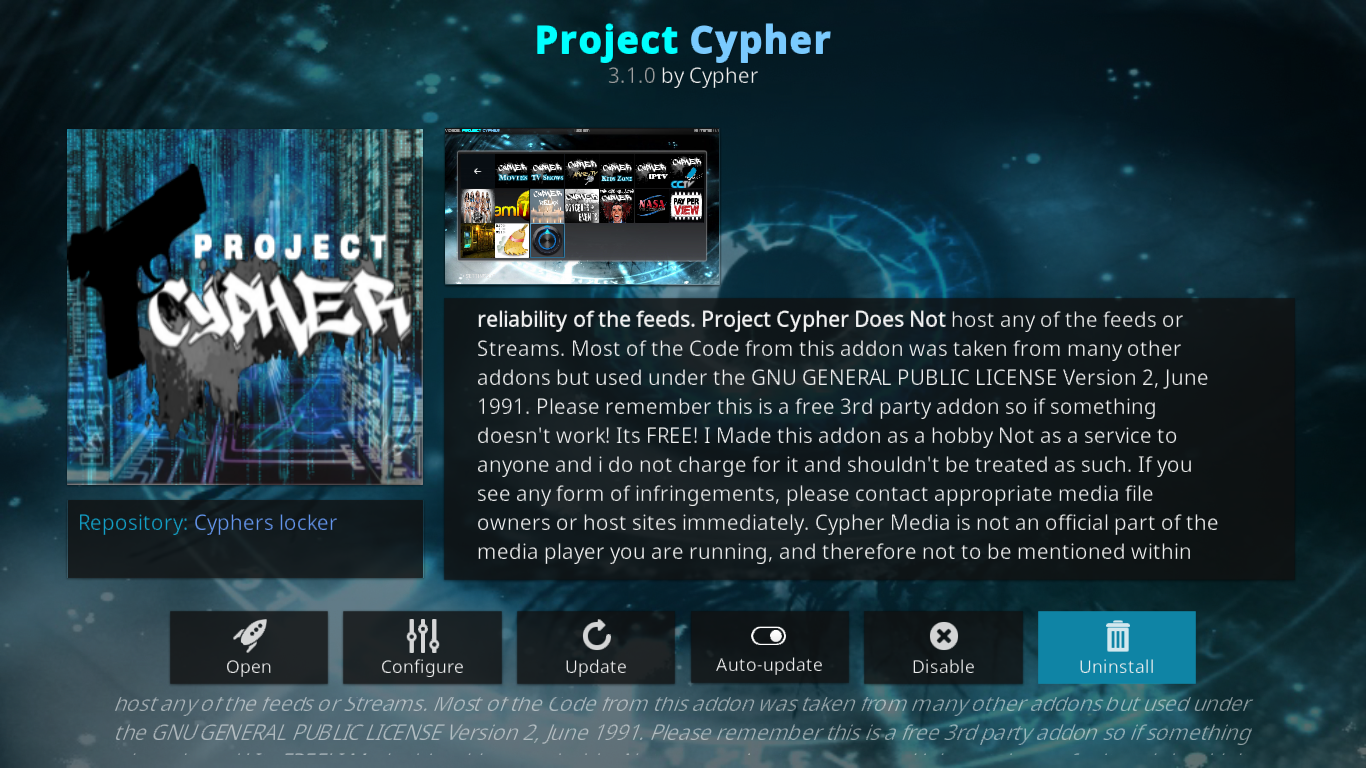 Projekt Cypher Information