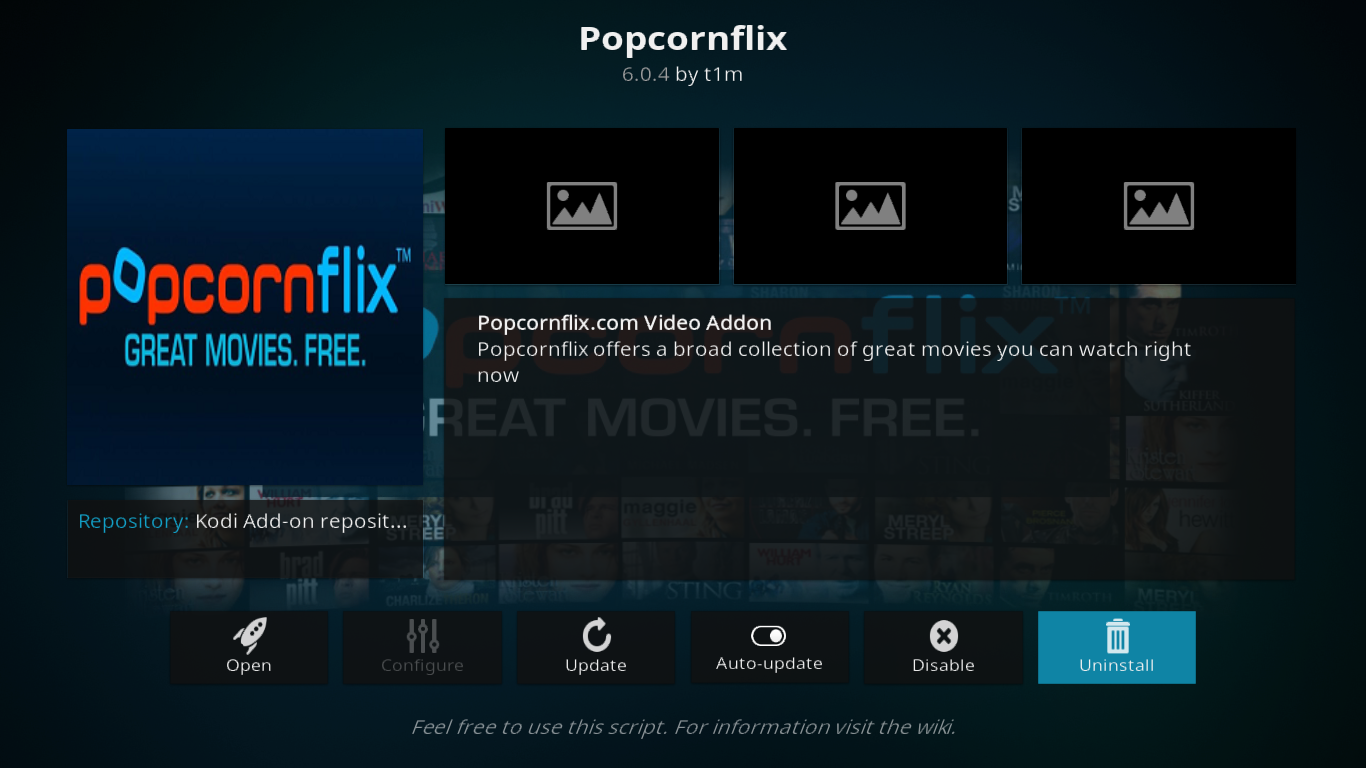 Popcornflix 부가 기능 정보