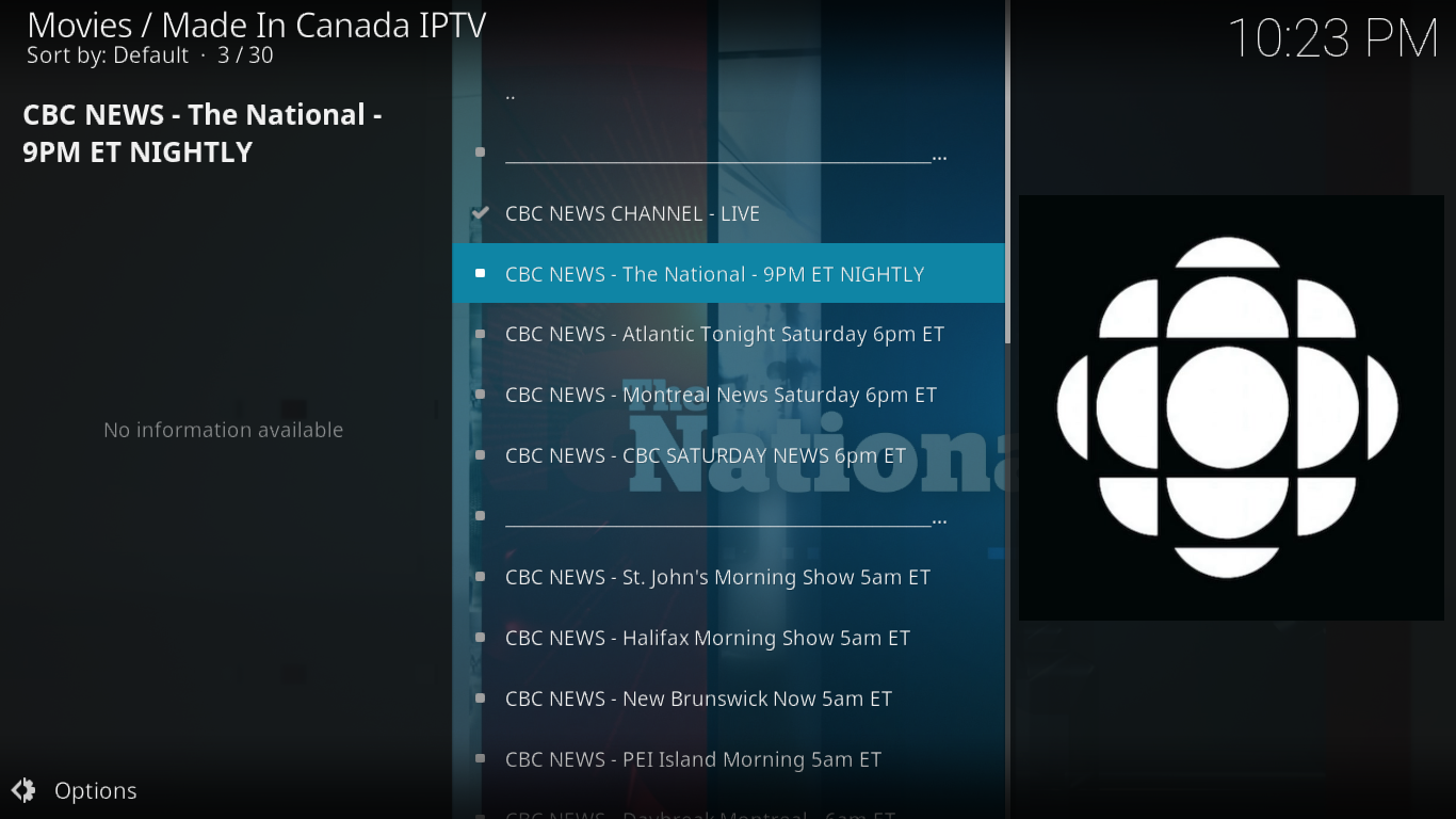 صنع في كندا IPTV CBC News