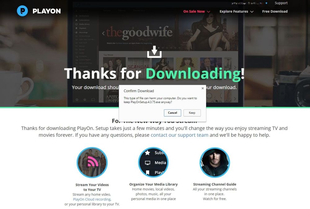 Prehliadač PlayOn Kodi Add-on 04 - stiahnutie PlayOn