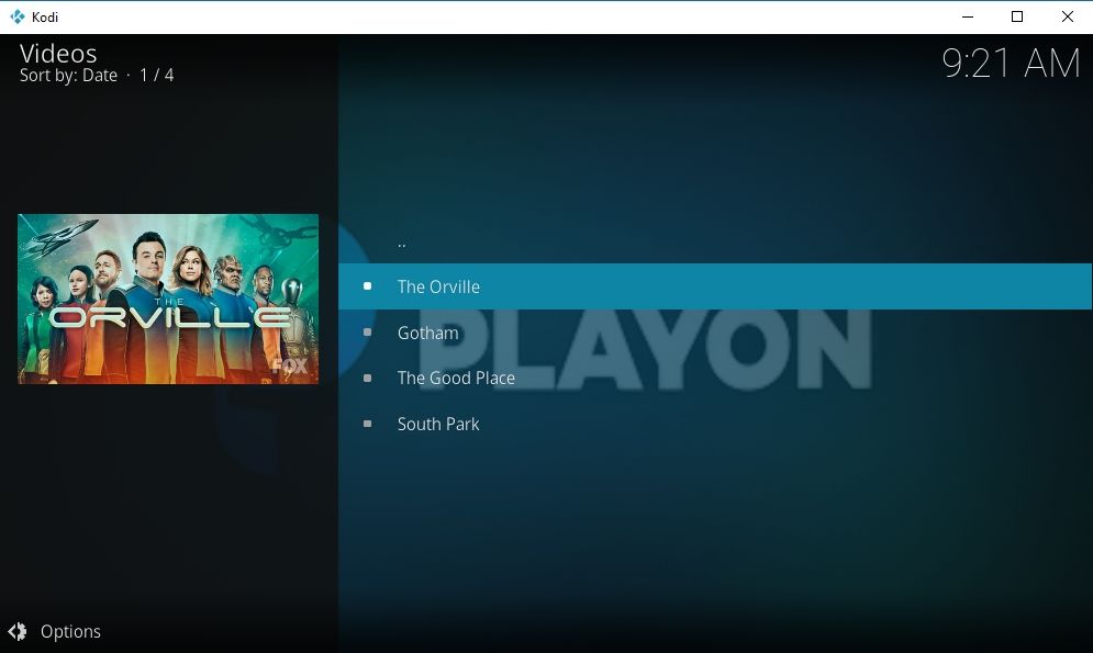 Prehliadač PlayOn Kodi Add-on 09 - PlayOn videá zadarmo