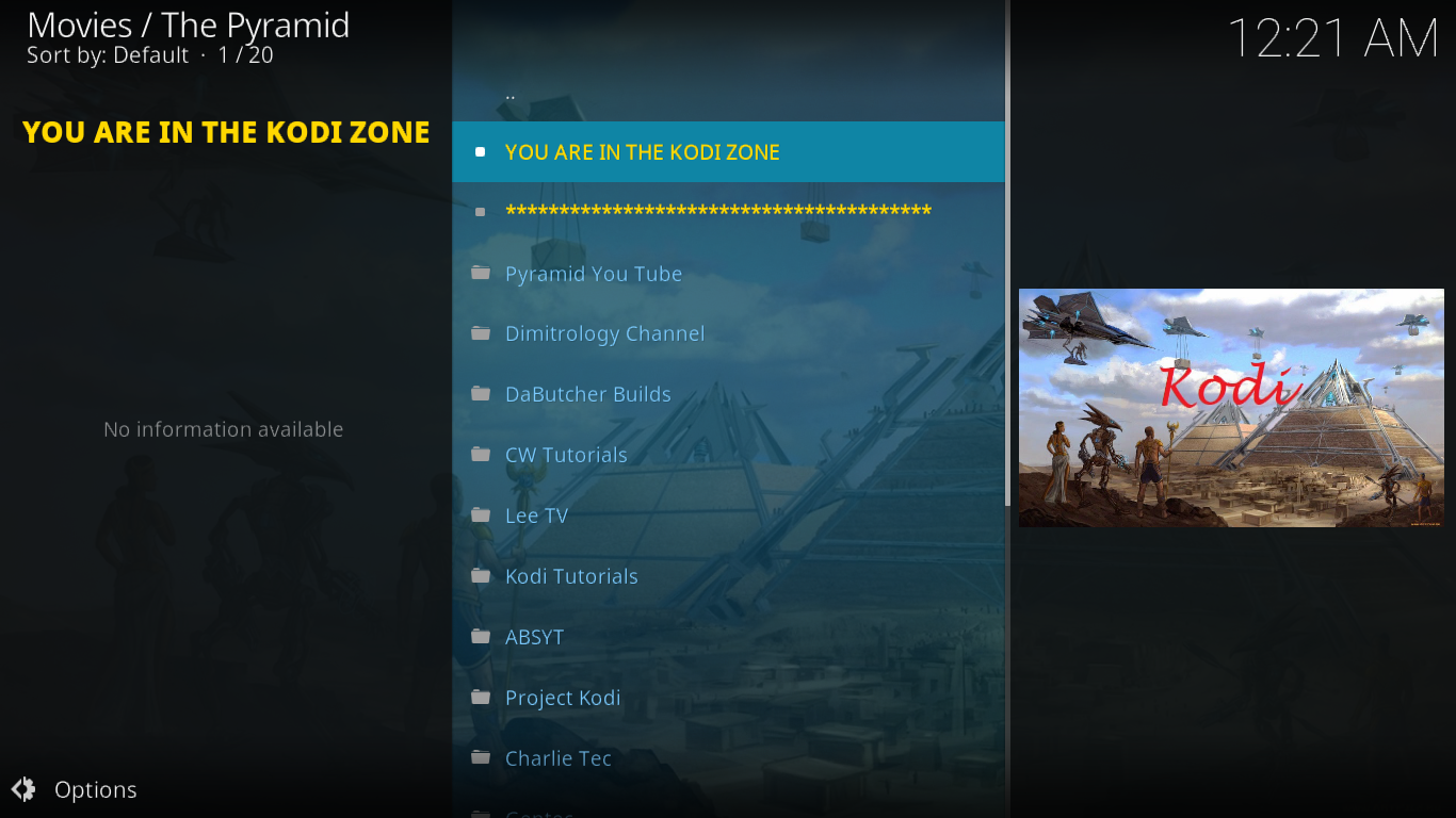 Pyramid Kodi Zone