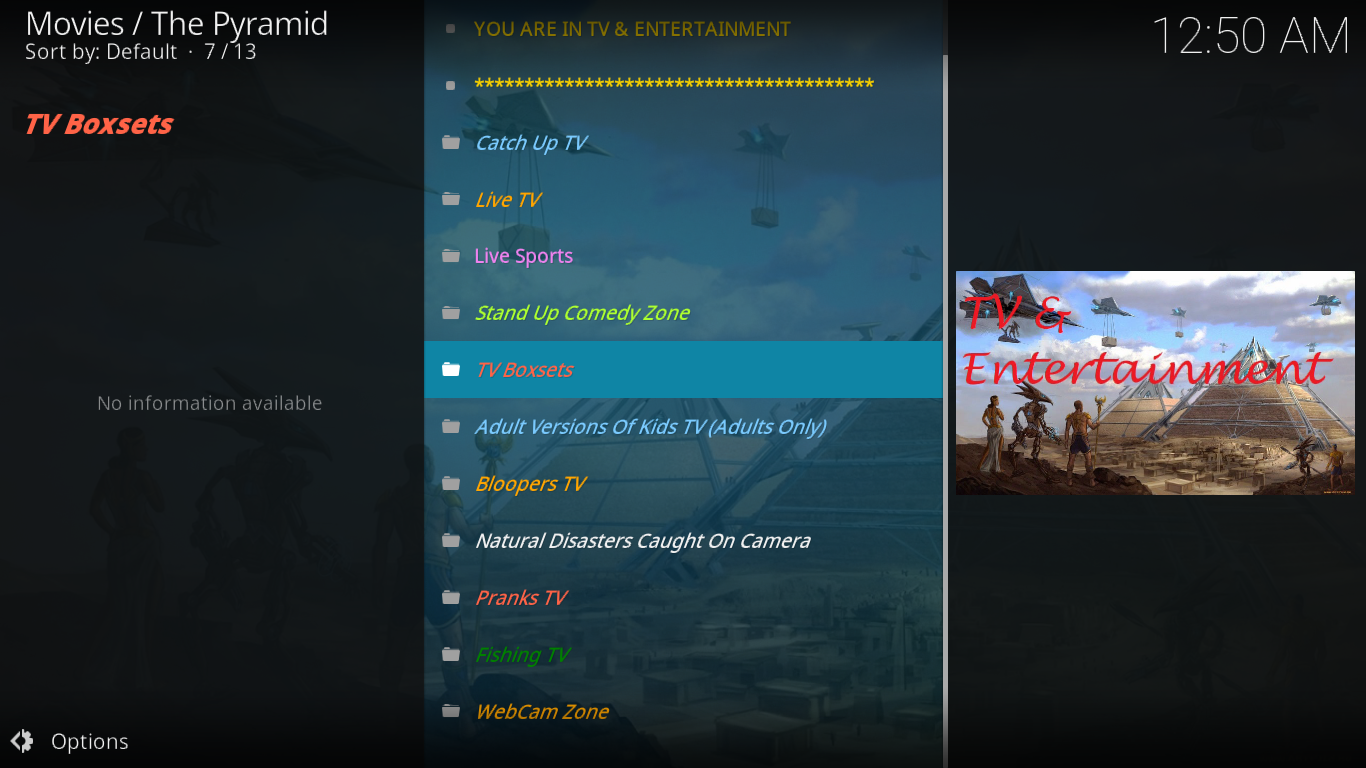 The Pyramid TV-Entertainment