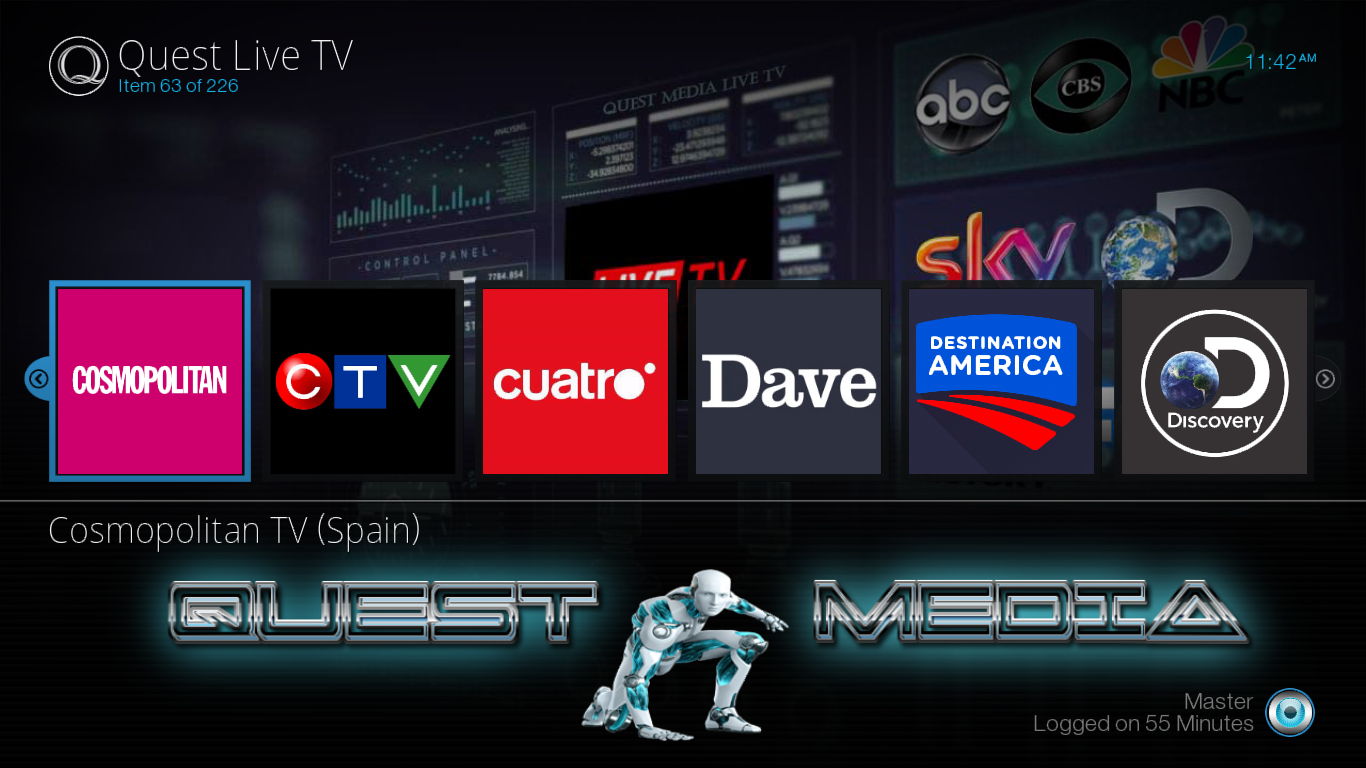 Quest Media Build - TV en vivo