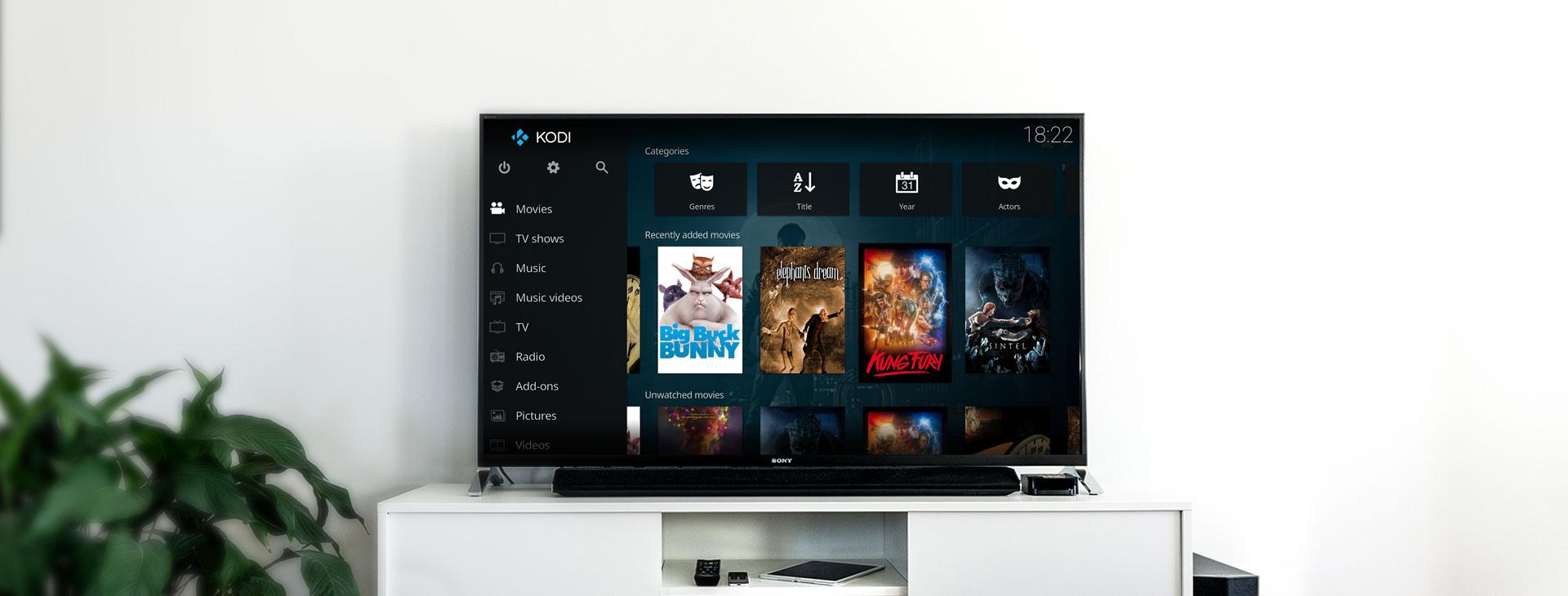 Kodi na inteligentnej televízii