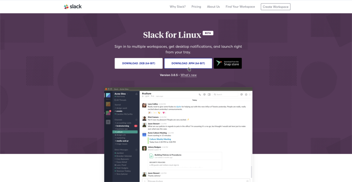 Linuxにslackをインストールする方法