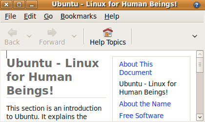 Ubuntu-Button-vänster