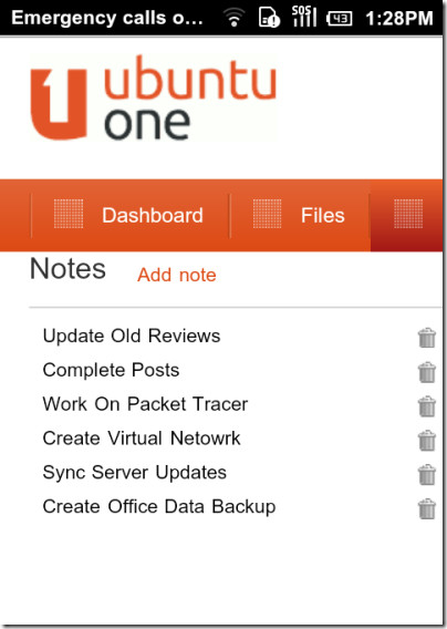 UbuntuOne สำหรับ Android-02 UbuntuOne สำหรับ Android-02