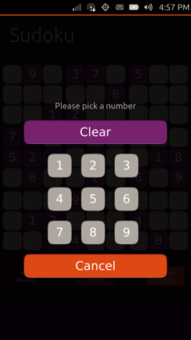 Ubuntu Touch - 27.2 - Igre - Sudoko - Enter