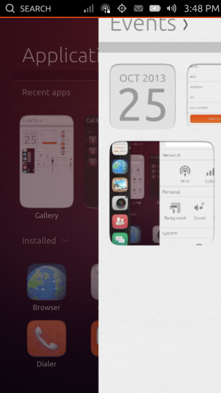 Ubuntu Touch - 05.4 - Multitasking - prelazite prstom po desnoj ivici