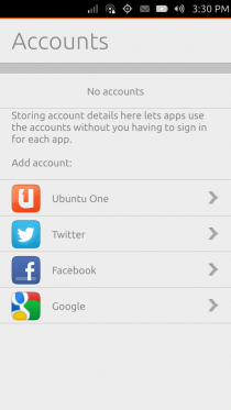 Ubuntu Touch - 08.07 - Postavke - Računi