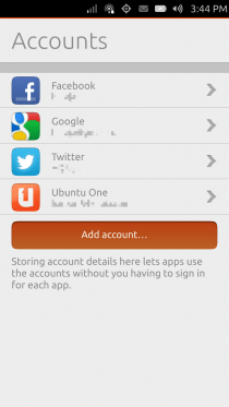 Ubuntu Touch - 08.07.6 - Postavke - Računi - Sve je dodano