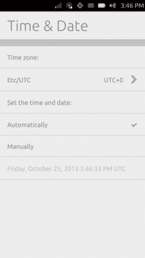 Ubuntu Touch - 08.09 - Postavke - Vrijeme i datum