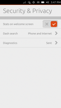 Ubuntu Touch - 08.10 - Postavke - Sigurnost i privatnost