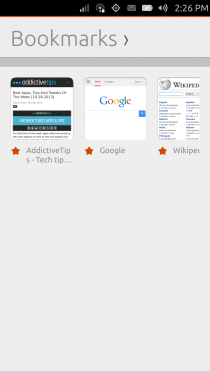 Ubuntu Touch - 12.4 - Aplikacije - Preglednik - Oznake