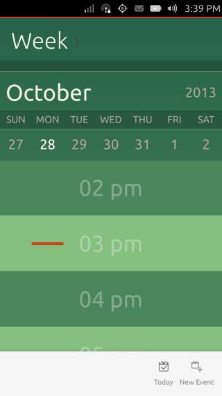 Ubuntu Touch - 19.2 - Aplikacije - Kalendar - Tjedan