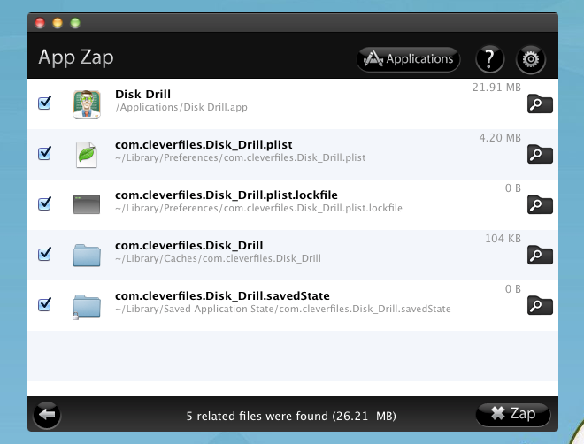 File app Zap app