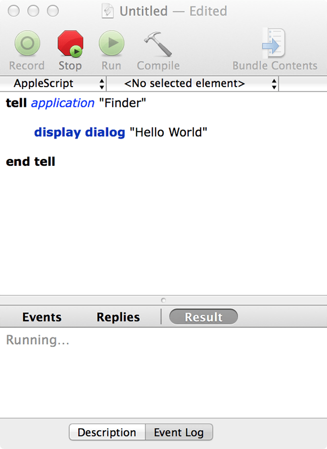 AppleScript - จัดรูปแบบแล้ว