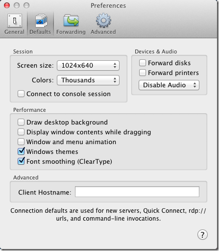 microsoft remote desktop connection client for mac os x