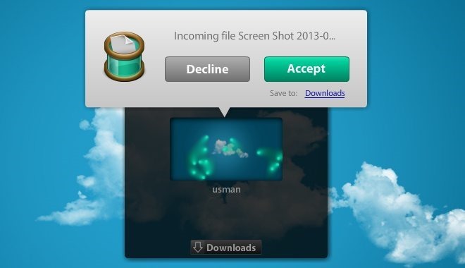 Filedrop 수락