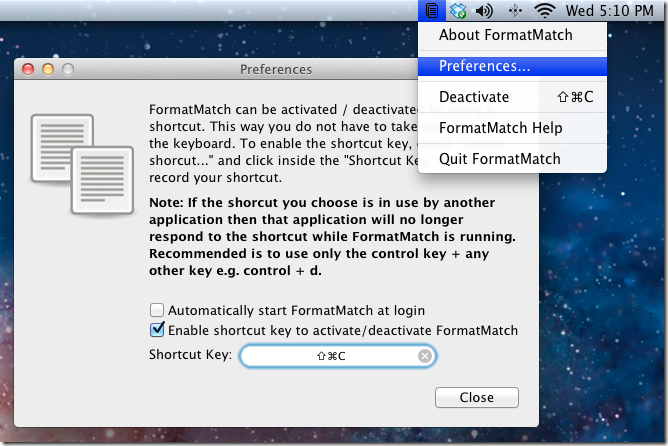 FormatMatchの設定