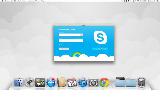 Икона на док на Skype Икона на док на Skype