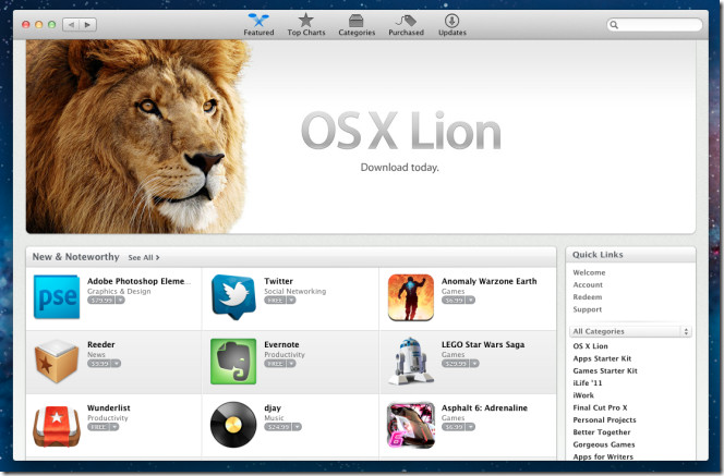 „Lion App Store“