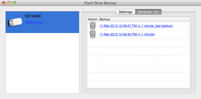 Backup di Flash Drive Backup