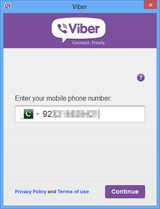 Viber-डेस्कटॉप एप्लिकेशन के setup_