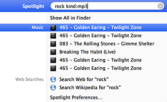 Spotlight Search Kind