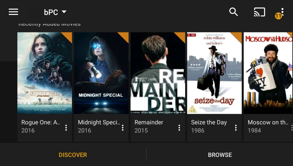 plex media server android