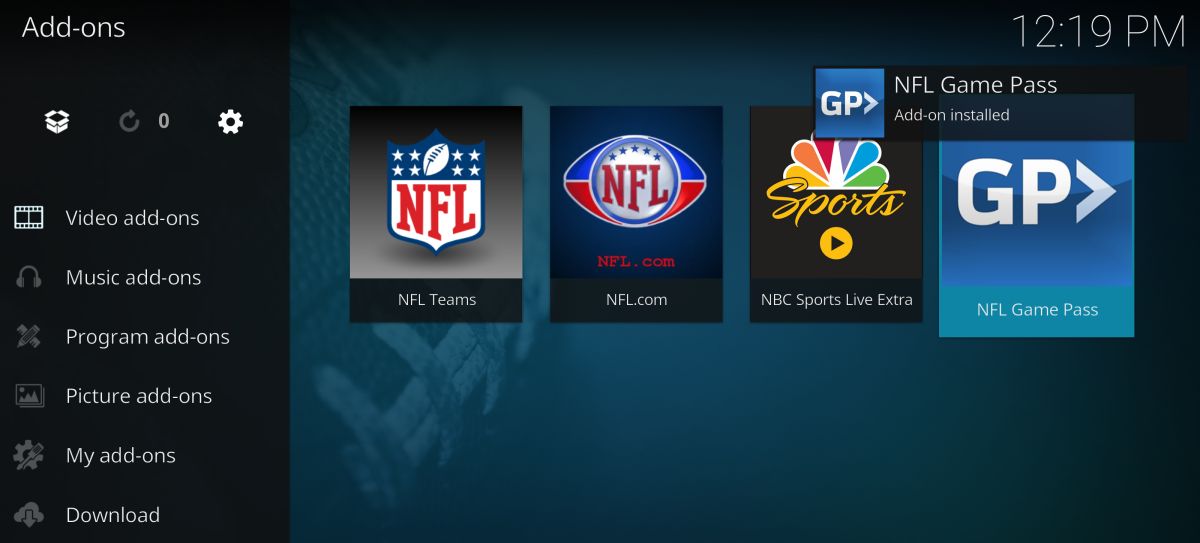 NFL Game Pass Kodi Guide; Cheapest Price on NFL Game Pass