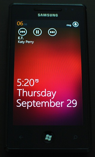Windows-Phone-Mango-Musik-Player-Sperrbildschirm