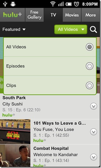Televizní pořady Hulu-Plus-For-Android-TV Televizní pořady Hulu-Plus-For-Android-TV