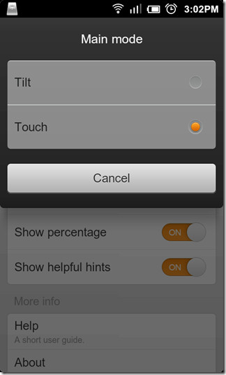 Režimy InvisiBright-For-Android-Brightness-control Režimy InvisiBright-For-Android-Brightness-control