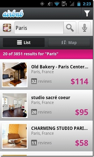 Airbnb-Android-List