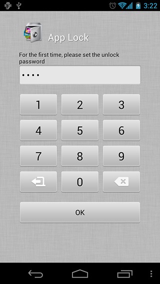 App-Lock-First-time-parolă de configurare App-Lock-First-time-parolă de configurare